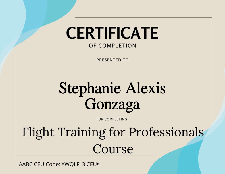 Pet Harmony flight training